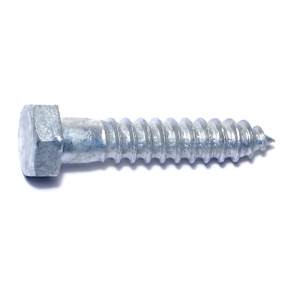 Midwest Fastener Lag Screw, 1/2 in, 2-1/2 in, Steel, Hot Dipped Galvanized Hex Hex Drive, 50 PK 05593 - main
